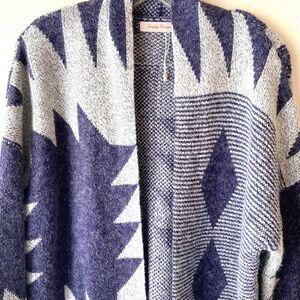 NEW! Southwest Boho Aztec Sweater Cardigan Size XL
